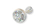SJ Shubham Jewellers 92.5-925 Sterling Silver Round Shape White Cubic Zirconia Prong-Setting Nose Pin Stud for Women Girls Size P - JewelYaari By Shubham Jewellers