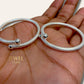 SJ SHUBHAM JEWELLERS? Exclusive Pure 925 Sterling Silver textured Kada for Baby Boys & Girls 1.4 INCH