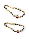 Gold Foaming Jewellery Gold Plated Baby Bracelet Crystal Nazariya Bracelet Latest Trend Style Beautiful Artificial Hand Nazariya for Kids - JewelYaari By Shubham Jewellers