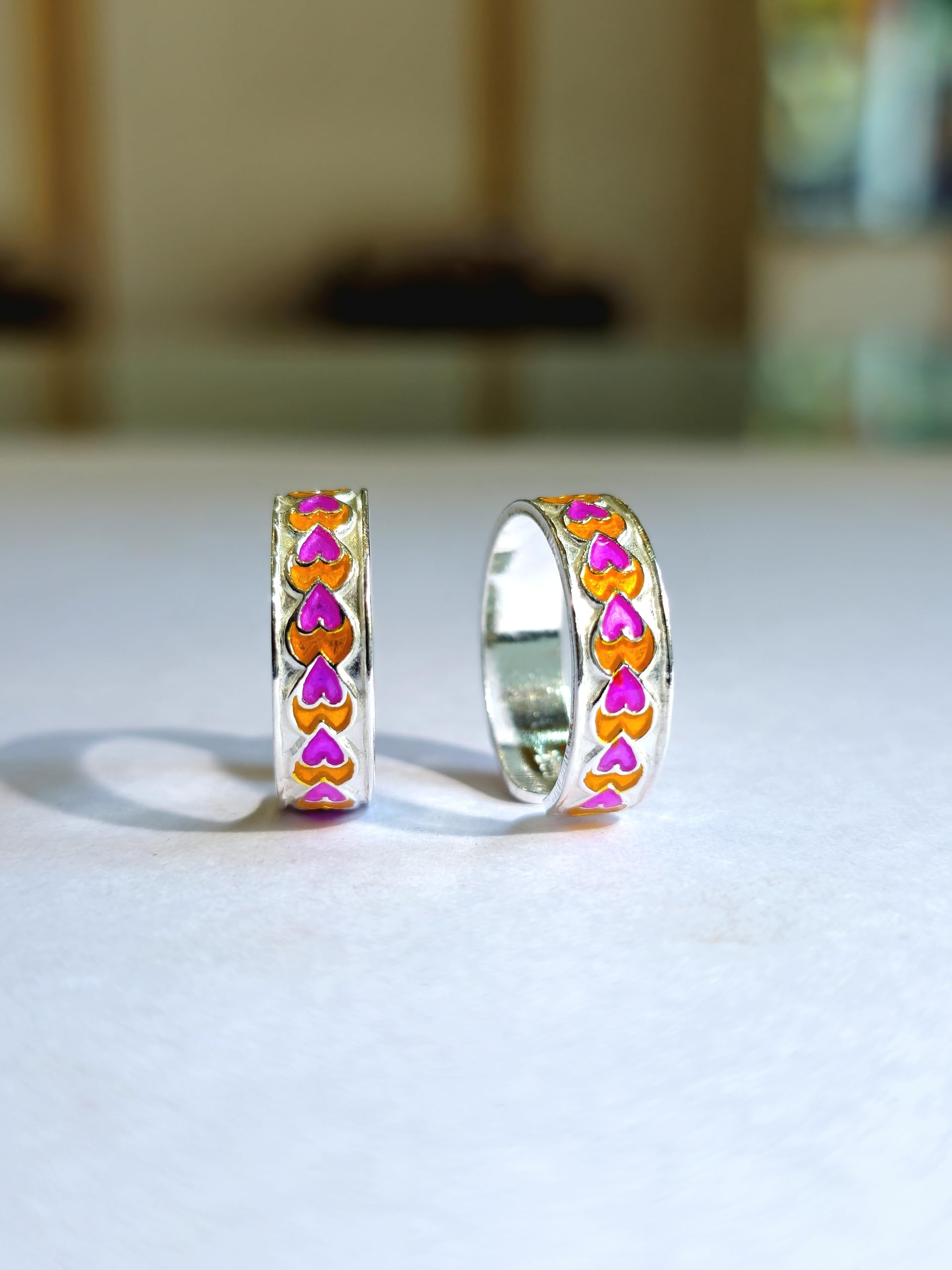 SJ SHUBHAM JEWELLERS™™ 925 Sterling Pure Silver Hallmarked Toe Ring for Women Trendy Style Bichiya Elegant and Comfortable Traditional Toe Rings For