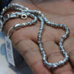 925 Sterling Silver CNC Beads Chain – Matar Mala Necklace (22 Inches)