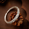 Pure Silver Chandi Oxidized Hollow Tribal Kada For Men and Boys With 925 Hallmark (35-36 gm)