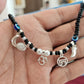 JewelYaari 925 Sterling Silver Chand Suraj Evil Eye Haay Om Kanthi | Skin-Friendly Nazariya Pendant for Infants to 3-Year-Old Kids | Unisex Baby Jewelry with Black Thread