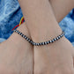 925 Sterling Silver Kids Bracelet – Black & Silver Bead Design | Jewelyaari