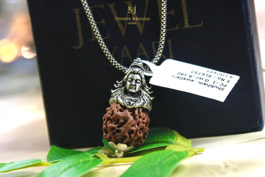 Mahadev Rudraksha Pendant – Divine Protection & Spiritual Strength | Jewelyaari