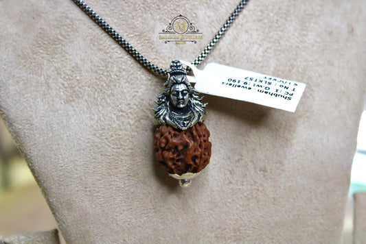 Mahadev Rudraksha Pendant – Divine Protection & Spiritual Strength | Jewelyaari
