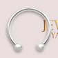 JEWELYAARIâ¢ 92.5 Silver Tiny Hoop Nose Ring 1 Piece,Two Piece, Variation, Simple & Beautiful Nose Pin For Women & Girls