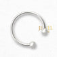 JEWELYAARIâ¢ 92.5 Silver Tiny Hoop Nose Ring 1 Piece,Two Piece, Variation, Simple & Beautiful Nose Pin For Women & Girls