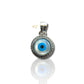JEWELYAARIâ¢ By SJ Stylish Evil Eye Necklace Pendant Third Blue Eyes Amulet Protection Pendant for Girls, Women, Mens and Children (Evil Eye Pendant Only)