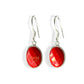 JewelYaariâ¢ by JewelYaariâ¢Pure 925 Sterling Silver Hoop Dangle Earrings for Women and Girls, Multiple Colors, pearl,amethyst,turquoise, red, Clear Crystals