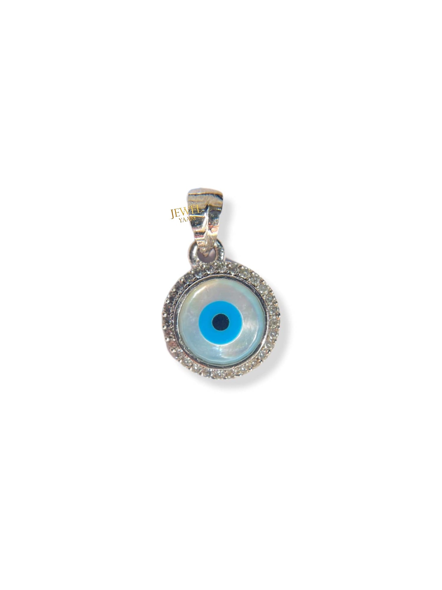 JEWELYAARIâ¢ By SJ Stylish Evil Eye Necklace Pendant Third Blue Eyes Amulet Protection Pendant for Girls, Women, Mens and Children (Evil Eye Pendant Only)