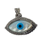 JEWELYAARIâ¢ By SJ Stylish Evil Eye Necklace Pendant Third Blue Eyes Amulet Protection Pendant for Girls, Women, Mens and Children (Evil Eye Pendant Only)