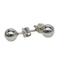 Shubham Jewellers Rehti 925 Silver Sterling-silver and American Diamond Stud Earrings for Unisex - Adult & Child, White