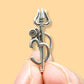 JewelYaari? By Shubham Jeweller Trishool Brooch/Lapel Pin with White Cubic Zirconia 925 Sterling Silver Brooch for Men and Women - JewelYaari By Shubham Jewellers