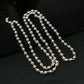 SJ SHUBHAM JEWELLRS 925 Pure Silver Beads Jaap Mala for Pooja (54 Beads) Unisex Both for Men & Women (5 MM) - JewelYaari By Shubham Jewellers