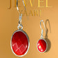 JewelYaariâ¢ by JewelYaariâ¢Pure 925 Sterling Silver Hoop Dangle Earrings for Women and Girls, Multiple Colors, pearl,amethyst,turquoise, red, Clear Crystals