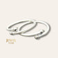 SJ SHUBHAM JEWELLERS? Exclusive Pure 925 Sterling Silver textured Kada for Baby Boys & Girls 1.4 INCH