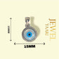 JEWELYAARIâ¢ By SJ Stylish Evil Eye Necklace Pendant Third Blue Eyes Amulet Protection Pendant for Girls, Women, Mens and Children (Evil Eye Pendant Only)