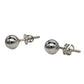 Shubham Jewellers Rehti 925 Silver Sterling-silver and American Diamond Stud Earrings for Unisex - Adult & Child, White