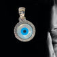 JEWELYAARIâ¢ By SJ Stylish Evil Eye Necklace Pendant Third Blue Eyes Amulet Protection Pendant for Girls, Women, Mens and Children (Evil Eye Pendant Only)