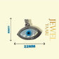 JEWELYAARIâ¢ By SJ Stylish Evil Eye Necklace Pendant Third Blue Eyes Amulet Protection Pendant for Girls, Women, Mens and Children (Evil Eye Pendant Only)