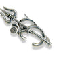 JewelYaari? By Shubham Jeweller Trishool Brooch/Lapel Pin with White Cubic Zirconia 925 Sterling Silver Brooch for Men and Women - JewelYaari By Shubham Jewellers