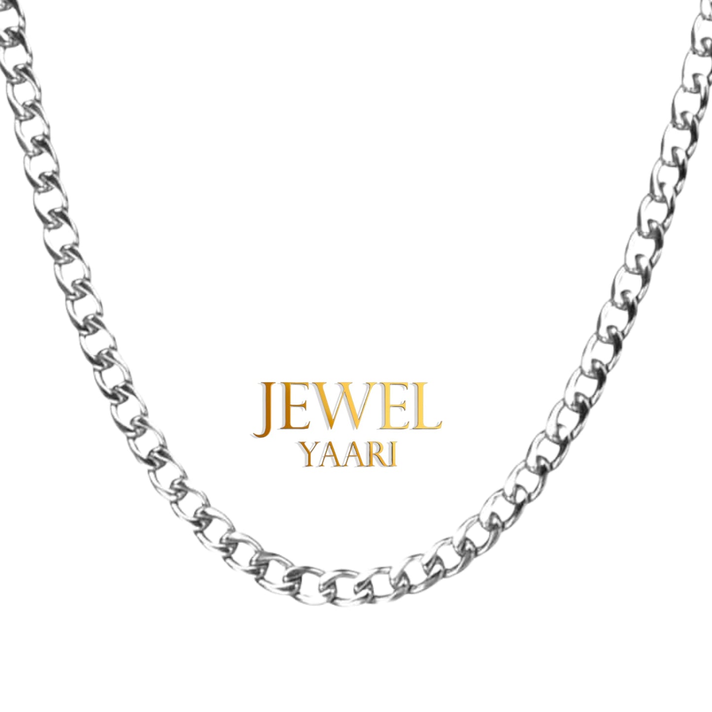 JewelYaari? Pure 925 Sterling Silver Italian Sachin CURB Chain
