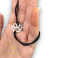 JEWELYAARI 925 New Oxidised Black Thread Silver Pug Paws Nazarbattu Nazaiya Anklet Bracelet for Girls, Women and Children with Silver Ghunghroo