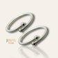 SJ SHUBHAM JEWELLERS? Exclusive Pure 925 Sterling Silver textured Kada for Baby Boys & Girls 1.4 INCH