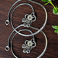 JEWELYAARIâ¢ 925 Silver Vintage charm anklets handmade chain anklet Payal crafted from sterling silver for Womens and Girls