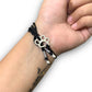 JEWELYAARI 925 New Oxidised Black Thread Silver Pug Paws Nazarbattu Nazaiya Anklet Bracelet for Girls, Women and Children with Silver Ghunghroo