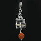 Shubham Jewellers Rehti 925-92.5 Pure Sterling Silver OM Namah Shivay Oxidised Pendant For Men,Women,Children,Boys and Girls