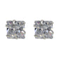 Shubham Jewellers Rehti 925-92.5 Sterling Silver Princess Cut Real Cubic Zirconia Fashion Stud Earrings For Men,Women,Children,Boys and Girls 5 MM